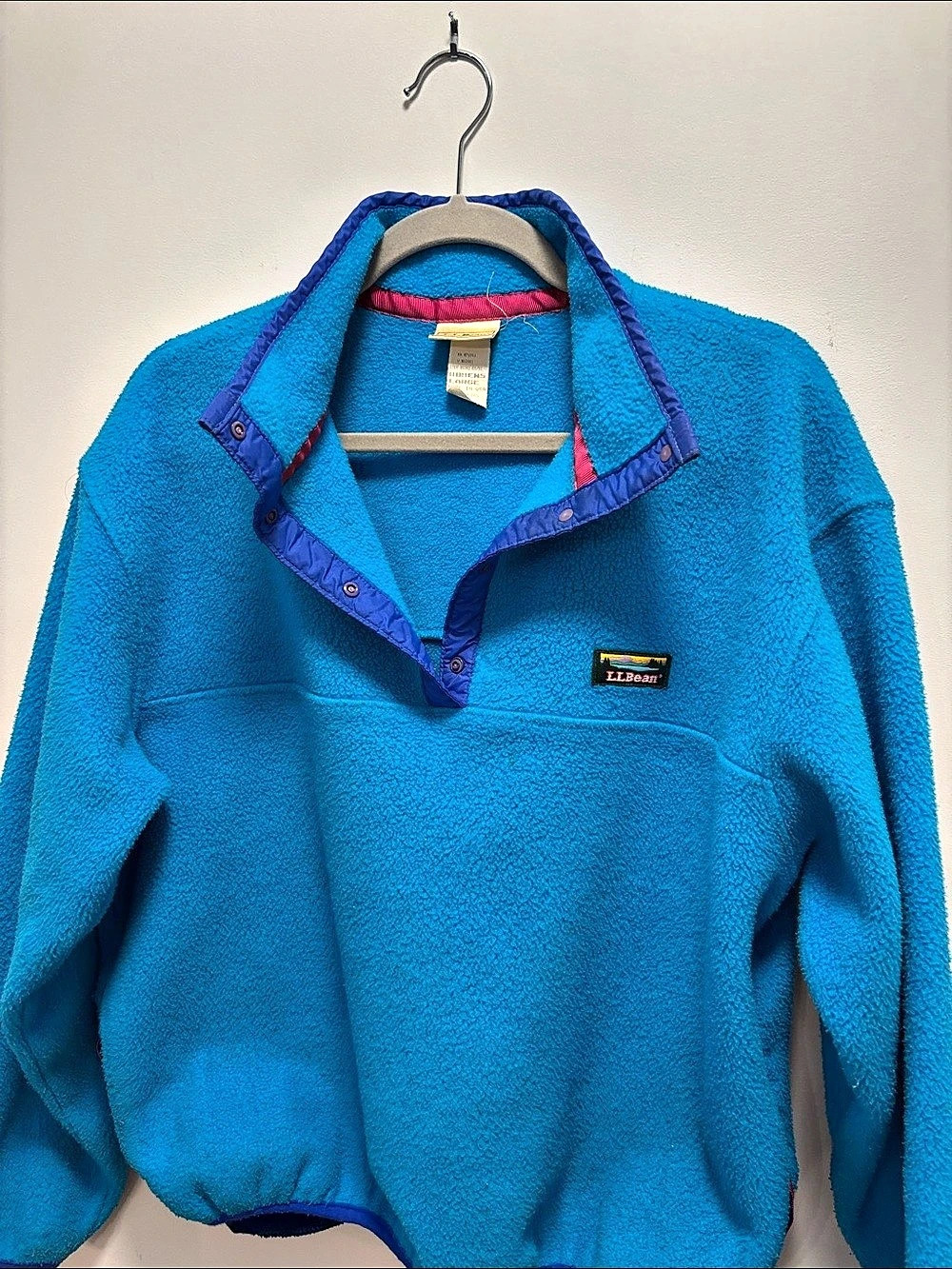 Vintage L.L. Bean Snap-Front Fleece Pullover